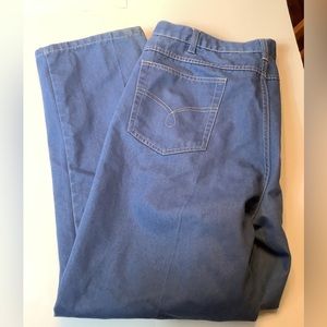 Towncraft Jeans 42 / 31 classic 5 pocket light was gold thread.